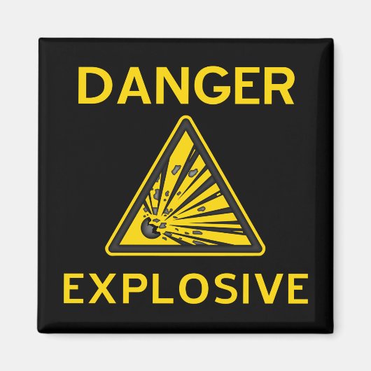 Aimant d'avertissement explosif (Devant)