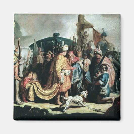 Aimant David Offrant le chef de Goliath au roi Saul (Devant)