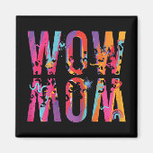 Aimant Day Maman est juste Wow Updown Art Brush Maman Wow (Devant)