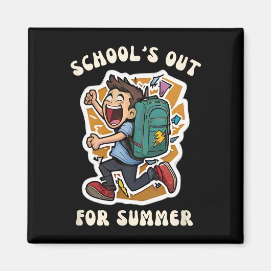 Aimant Day Of School - Funny School's Out For Summer Teac (Devant)