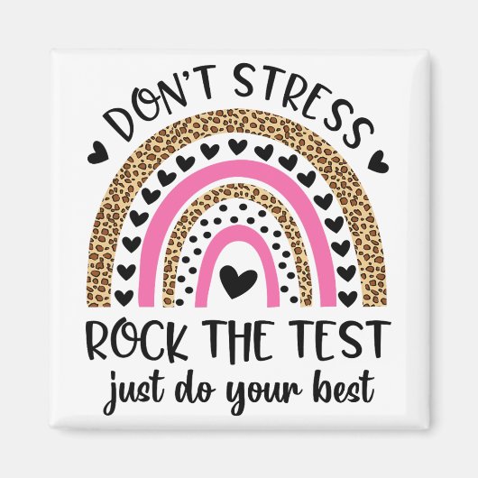 Aimant Day Rock Le Test Rainbow Teacher Da test Da (Devant)