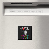 Aimant Day Rock The Test Teacher Test Day Funny Teache (In Situ (Lave-vaisselle))