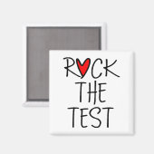 Aimant Day Rock The Test Teacher Test Day Funny Teache (Recto/Verso)