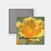 Aimant Daylilie Jaune (Recto/Verso)