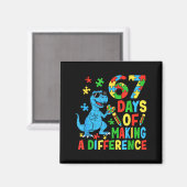 Aimant Days Of Making A Difference Dinosaur Autism Teache (Recto/Verso)