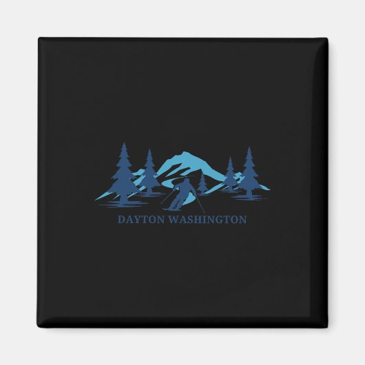 Aimant Dayton Washington Ski Resort Ski (Devant)