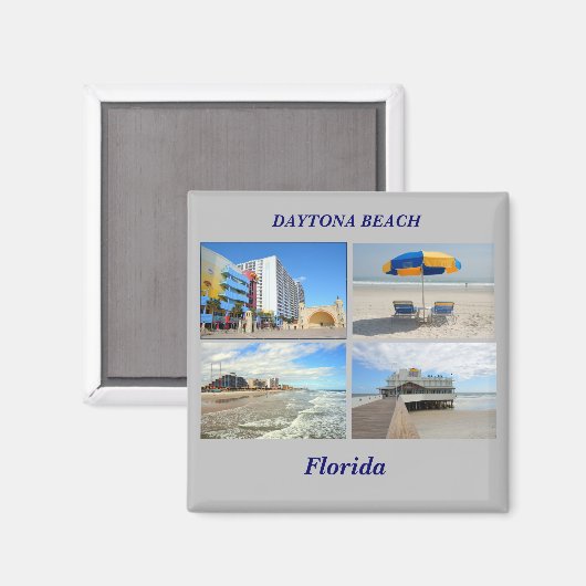 Aimant Daytona Beach Floride (Recto/Verso)