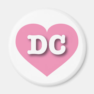 Aimant DC Pink Heart - J'aime DC