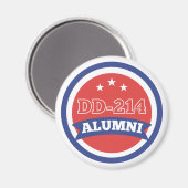 Aimant DD-214 Retraite militaire vétéran de l'Armée de te (Recto/Verso)