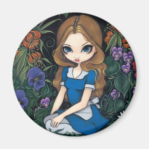 Aimant de "Alice et des fleurs"