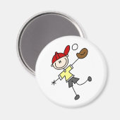 Aimant de balle de catch de baseball (Recto/Verso)