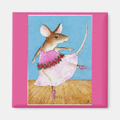 Aimant de ballerine de souris mignonne (Devant)