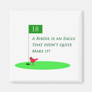 Aimant de bande dessinée de golf d'Eagle de birdi