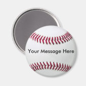 Aimant de baseball avec message (Recto/Verso)