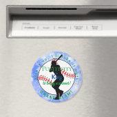 Aimant de baseball de positivité bleu clair HAMbyW (In Situ (Lave-vaisselle))