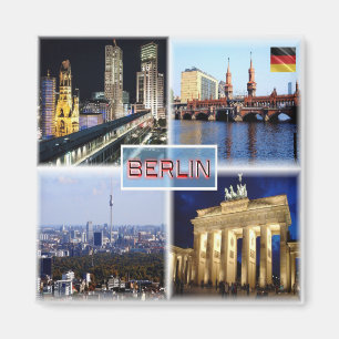 Aimant DE Berlin - Bikini Haus - Oberbaum - Skyline