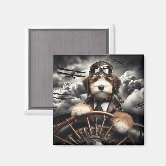 Aimant de Bernedoodle (Recto/Verso)