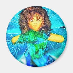 AIMANT de BLEU de la POUPÉE 2FAERY