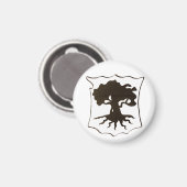 Aimant de bois foncé (Recto/Verso)