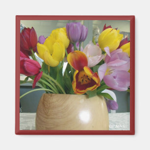 Aimant "de bouquet néerlandais de tulipes"