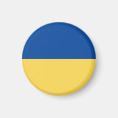 AIMANT DE BUTTON SUR LE DRAPEAU UKRAINIEN (Devant)