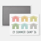 Aimant de cabine Camp d'été C9 2026 (Recto/Verso)