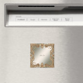 Aimant de cadre orné doré (In Situ (Lave-vaisselle))