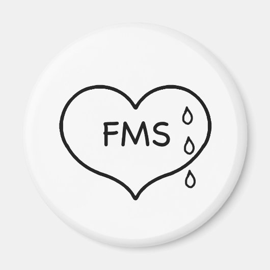 Aimant de campagne de Humaneness de fibromyalgie (Devant)