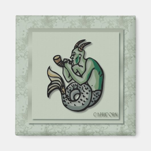 Aimant de Capricorne de signe de zodiaque (Devant)