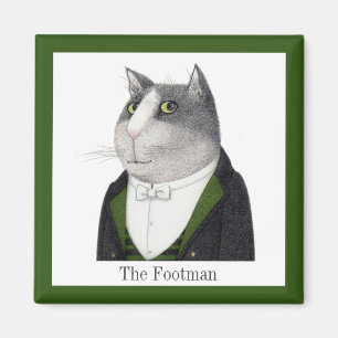 Aimant de Carré CAT de FOOTMAN + texte