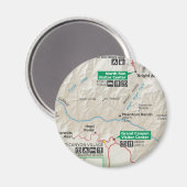 Aimant de carte de canyon grand (Recto/Verso)