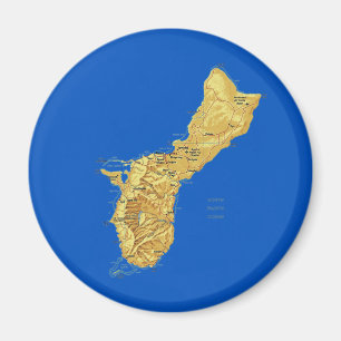 Aimant de carte de la Guam
