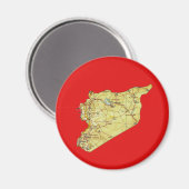 Aimant de carte de Syrie (Recto/Verso)