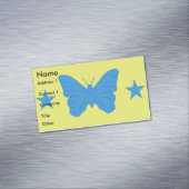 Aimant de carte de visite avec drapeau de Bady Bas (In Situ)