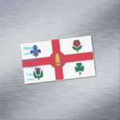 Aimant de carte de visite avec drapeau de Montréal (In Situ)