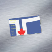 Aimant de carte de visite avec drapeau de Toronto (In Situ)