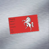 Aimant de carte de visite avec drapeau du comté de (In Situ)