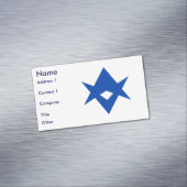 Aimant de carte de visite avec le drapeau de la vi (In Situ)