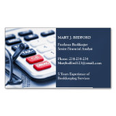 Aimant de carte de visite comptable (devant)