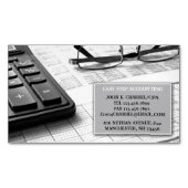 Aimant de carte de visite comptable (devant)