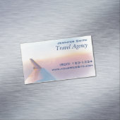 Aimant de carte de visite d'agent de voyage (In Situ)