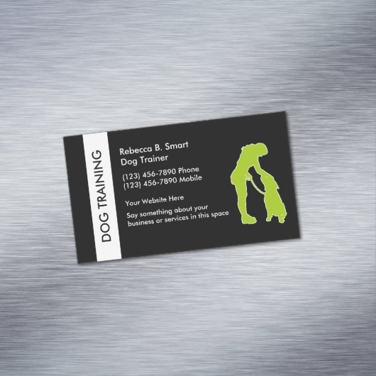 Aimant de carte de visite de formation de chien (In Situ)