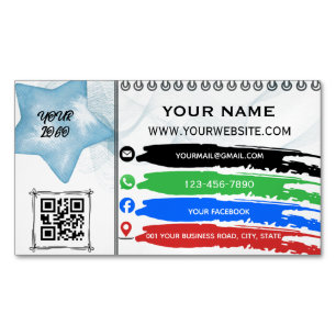 Aimant de carte de visite personnalisé