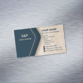 Aimant de carte de visite pour entreprise de stuc  (In Situ)