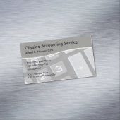 Aimant de carte de visite professionnel comptable (In Situ)