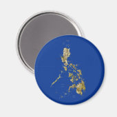 Aimant de carte des Philippines (Recto/Verso)