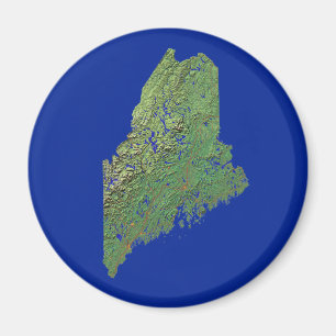 Aimant de carte du Maine