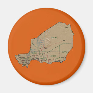 Aimant de carte du Niger