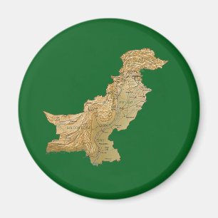 Aimant de carte du Pakistan