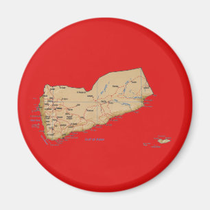 Aimant de carte du Yémen
